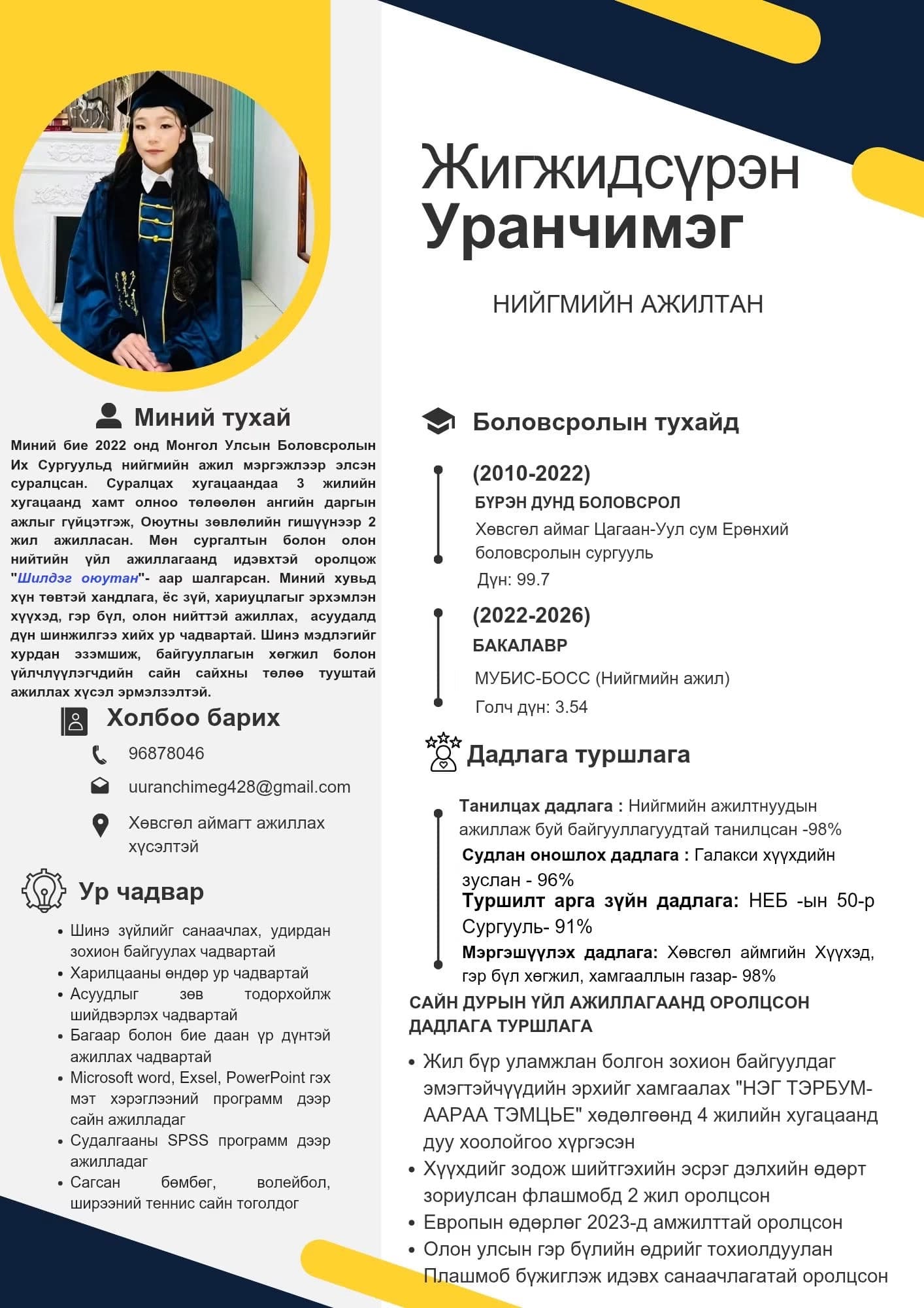 Ажилын байр хайж байна.